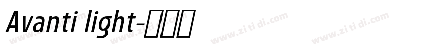 Avanti light字体转换